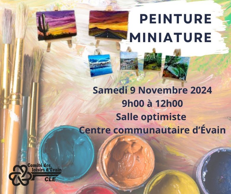 Atelier de peinture miniature