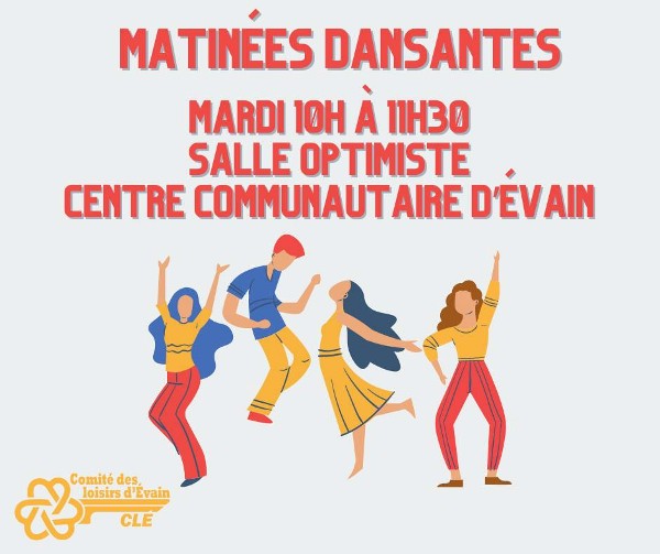 Matinées dansantes, les mardis à Évain