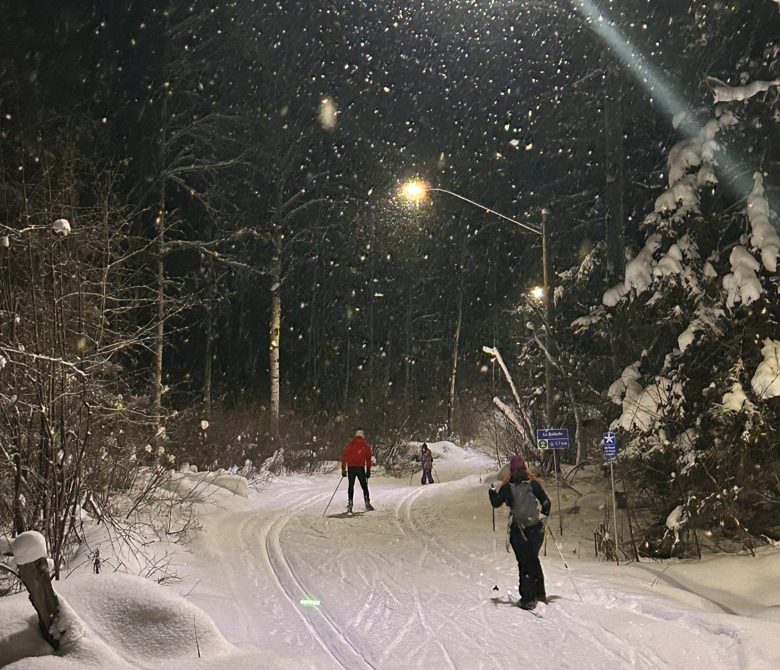 Ski De Fond En Soiree